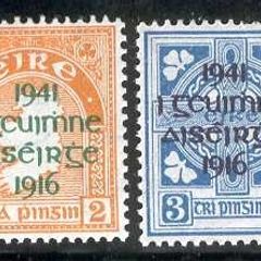 1941 Ireland 25th Anniversary of the Easter Rising (provisional issue) Commemorative Stamps Mint Never Hinged (MNH)