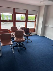 Office desks and chairs