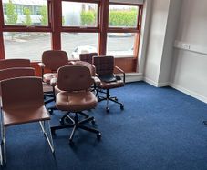 Office desks and chairs