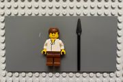 lego Star Wars sw0015 Han Solo minifigure- White Shirt without Wrinkles, Brown Legs