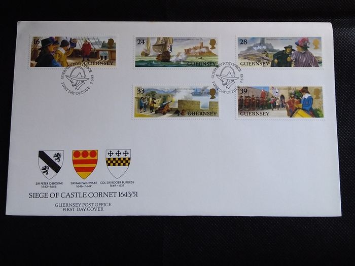 Guernsey - 1993 First Day Cover - Siege of Castle Cornet 1643/51