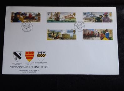 Guernsey - 1993 First Day Cover - Siege of Castle Cornet 1643/51