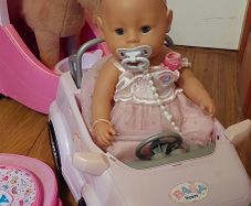 BabyBorn bundle doll, car, horsebox,horse ,backpack