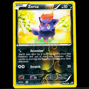 Zorua 89/113 Reverse Holo Common Black and & White Legendary Treasures Pokemon Card