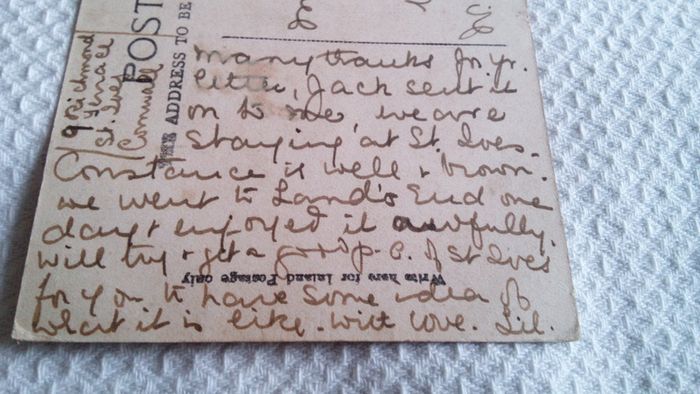 Tregenna Castle Hotel.  Early Postcard. Valentine Series.