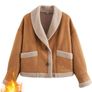 Reduced Shein Faux Fur and Faux Suede Short Jacket UK 12-14 Image 4