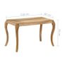 Dining Table 118x60x76 cm Solid Mango Wood Image 6