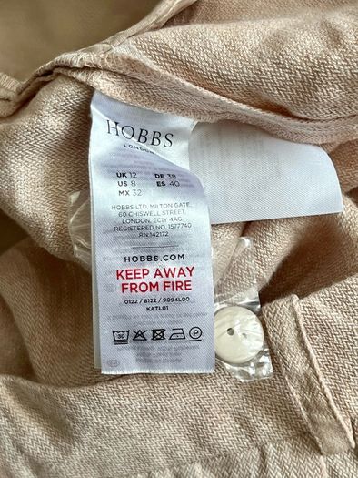 Hobbs linen trousers uk12