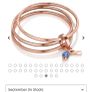 newbridge silver rose gold and silver birthstone bangle Image 3