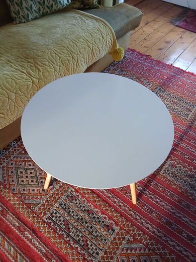 White Circular Table