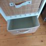 4 drawer wooden shelf storage unit. Image 3