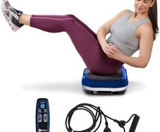 Waver Vibration Plate Exercise Machine for Full Body Workout, 99 Speed Levels, Resistance Bands, Remote, Home Fitness and Weight Loss Platform