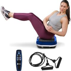 Waver Vibration Plate Exercise Machine for Full Body Workout, 99 Speed Levels, Resistance Bands, Remote, Home Fitness and Weight Loss Platform