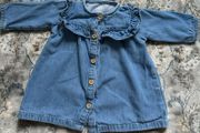 F&amp;F baby girl denim dress 0-3m