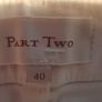 Part Two White Denim Skirt Size 12 Image 3