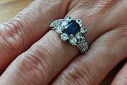 Sterling Silver Ring - Size U - Stamped for Silver (S38)