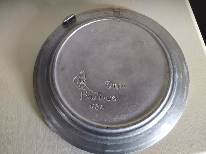 Pewter Plate Ohio State Seal 1971