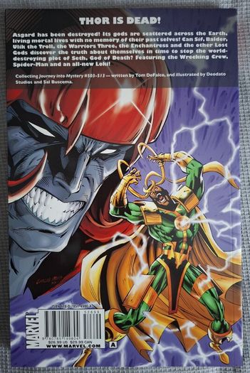 THOR THE LOST GODS by Tom DeFalco graphic novel. From MARVEL Comics