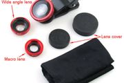 Macro Camera Clip-on Lens for iPhone 7 8 6S 5 SE 5S, 3in1 Fish Eye + Wide Angle