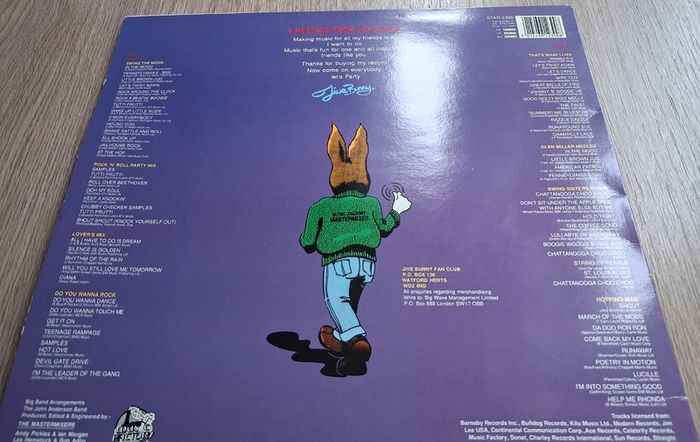 Jive Bunny - The Album - 1989 vinyl LP