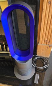 Dyson AM04 Fan Heater silver and blue