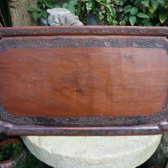Antique carved wooden tray