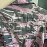 New Look pink and grey camouflage denim jacket Image 3