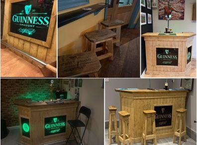 Home Bars Built To Order Solid Pine Top