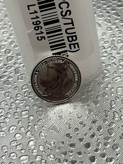 1/10th x16pc Tube Fine 999 Silver bullion Britannias 2026 Coins.