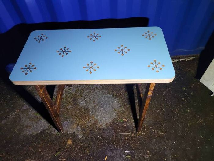 retro pub tables x 2