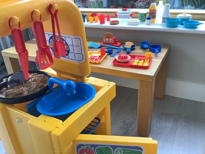 ELC play kitchen with accessories.
