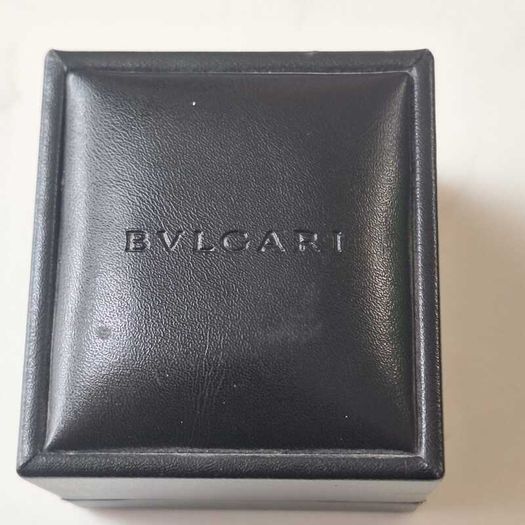 Bvlgari sterling silver and blue stone cufflinks