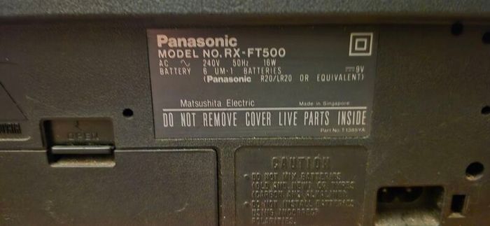 Panasonic Boom Box/ Ghetto Blaster