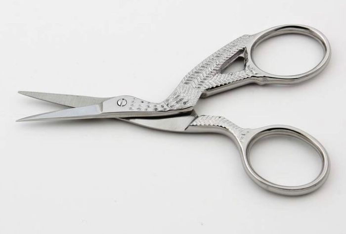 Stork Scissors, Embroidery Scissors, Sewing Scissors, Paper Craft Scissors, Stainless Steel Sharp Tip 3.5"-Inch