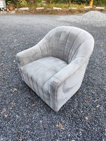 suede swivel chair