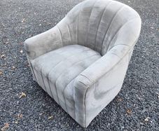suede swivel chair