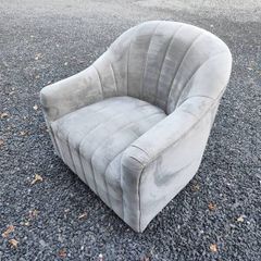 suede swivel chair