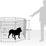 NEW SALE | 8 Panel Playpen Suitable for Dogs/Puppies/Cats & Rabbits foldable ideal for Indoor/Outdoor use puppy play pen (91cm, Black) Image 4