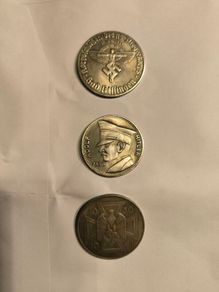 1935 German 5 ReichMark coins X3