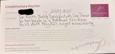 Parknasilla Resort And Spa Two Night Stay Voucher