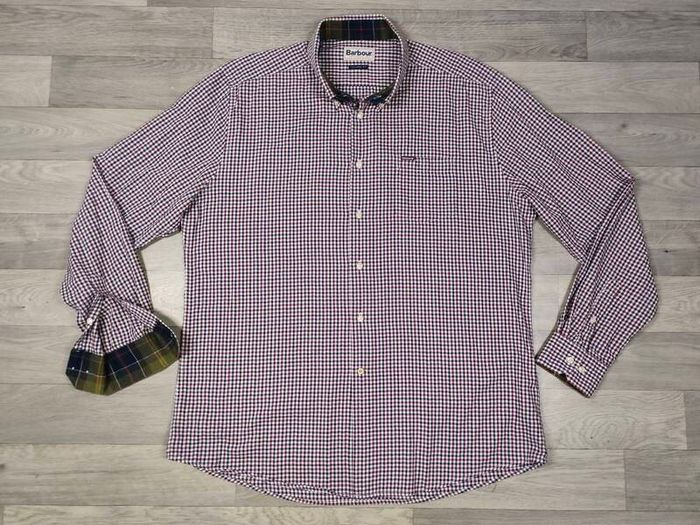 Barbour Button Down Check Oxford Shirt Mens XXL
