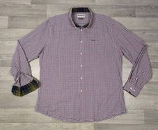Barbour Button Down Check Oxford Shirt Mens XXL