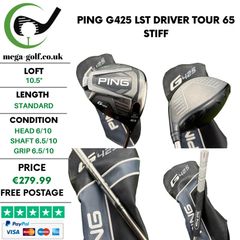 Ping G425 LST Driver / 10.5 Degree / Tour 65 Stiff