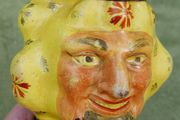 Antique Prattware Satyr Yelow Jug c.1800 - hand-made handle