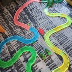 car glow racing track. 3xsets