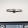 925 Vintage Sterling Silver Spinel & CZ Brooch Image 9