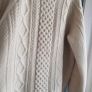 VINTAGE Original Aran 100% Wool Jumper (UNISEX) - Fit Ladies Size 12-14UK or Fit Mens Size M Image 8