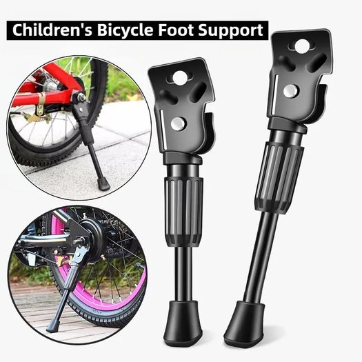 Kids Bike Kickstand Heavy Duty Parking Stand Foot Brace Support for Children Bicycle Side Mount 12 14 16 18 20 Inch Wheels