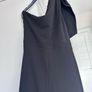 Folkster Black One Shoulder Bow Maxi Dress Elegant Occasion Size L Image 4