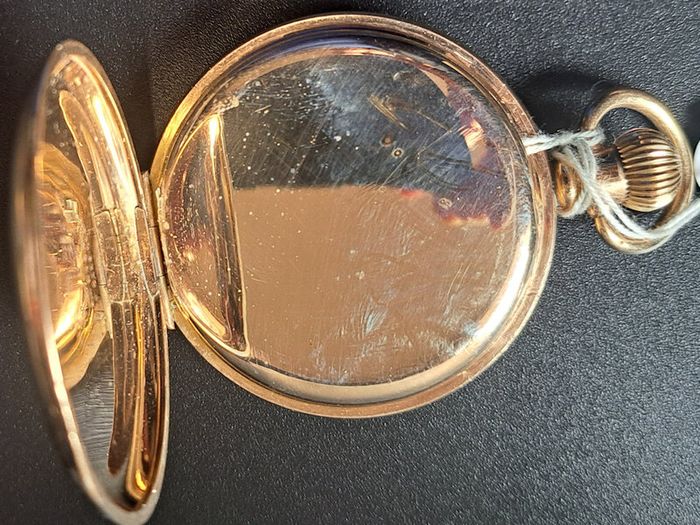 Swiss Avis Pocket Watch - 10kt Gold Filled Hunter Case -1950s